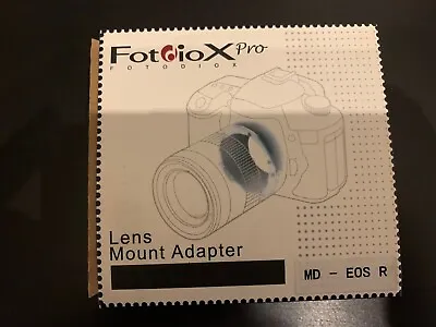 Fotodiox Minolta MD Lens To Canon RF Mount Body Adapter Converter • $34.99