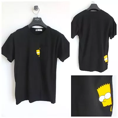 NEW NES THE SIMPSONS BART 3D 100% COTTON T-SHIRT BLACK Sz-O/S • $12.99