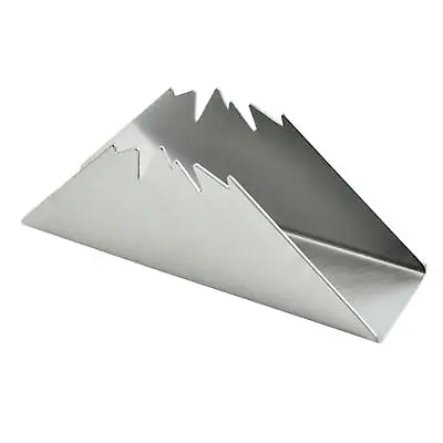 Stainless Steel Napkin Holders Notes Tabletop Storage Stand Tissue Box Dispenser • £8.35