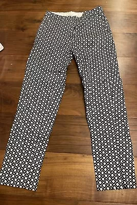 H & M Printed Black White With Pockets Trousers Size Eur 34 • £5