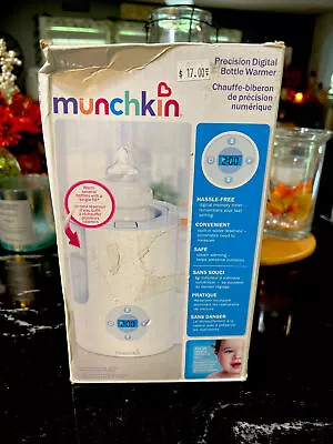 Munchkin Digital Bottle Warmer White Warms In 2 Mins Auto On Off • $17