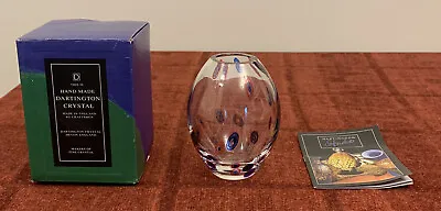 £5 • Buy Dartington Decorative Crystal Vase 11cm Tall - Boxed 
