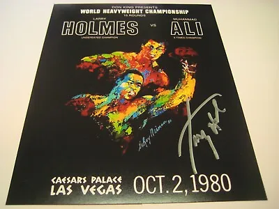 Boxing Legend Larry Holmes Autograph 8x10 Photo Mahomed Ali Fight Coa Free Ship • $29.99