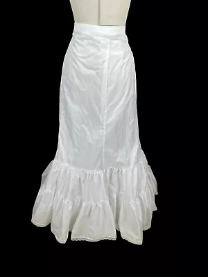 DAVID'S BRIDAL WEDDING DRESS SLIP Sz 16 FULL SKIRT WITH LAYERED TULLE! WHITE • $19.99