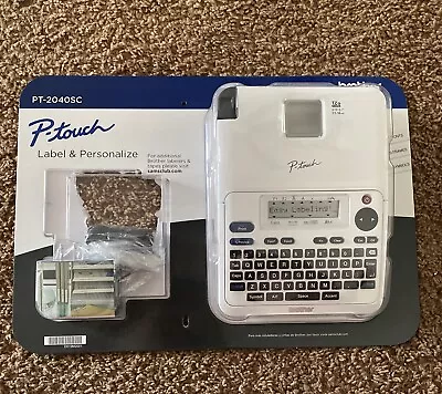 Brother P-Touch PT-2040SC Labeler Maker White + AC Adapter New…..no Tapes • $22.88