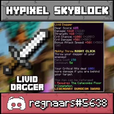 Hypixel Skyblock  | Livid Dagger | Fast And Safe Delivery | • $3.99