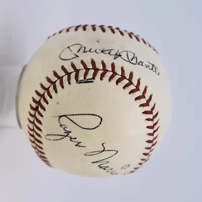 Mickey Mantle Roger Maris Yankees Signed Joe Cronin OAL Baseball AUTO JSA LOA • $570