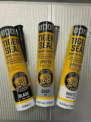 £10.49 • Buy Upol Tiger Seal Black,Grey,White Pu Adhesive Glue Sealant CAR TRIM STRONG WINDOW