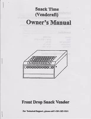 Snack Time (Vendcraft)  Vending Machine VM-150B  Manual  • $3.95