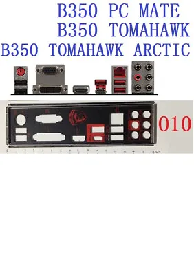 Backplate For MSI B350 PC TOMAHAWK Motherboard IO Shield Plate I/o O Shield • $11.22