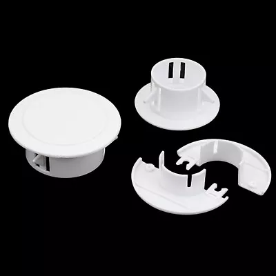 Practical Wall Hole Cover Cap For Line Pipes 50mm White Decorative Vent Plug • £6.72