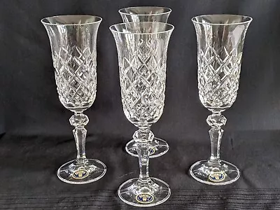 Bohemia Czechoslovakia Lead Crystal Wine Glasses • £22