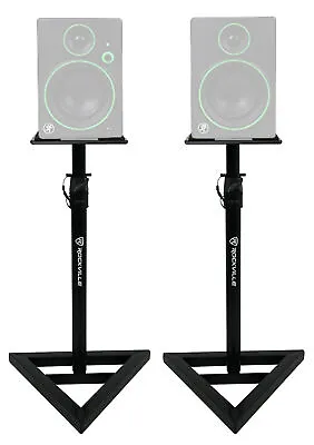 £63.72 • Buy (2) Rockville Adjustable Studio Monitor Speaker Stands For Mackie CR4BT Monitors