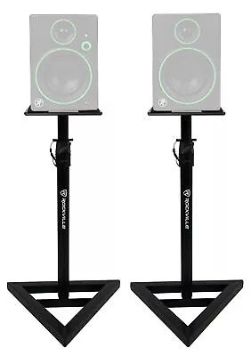 £63.72 • Buy (2) Rockville Adjustable Studio Monitor Speaker Stands For Mackie CR4BT Monitors
