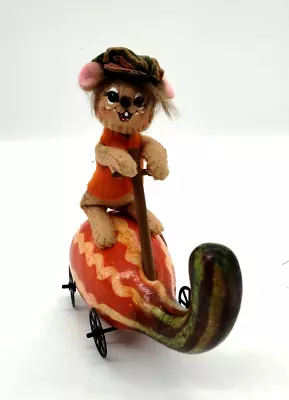 Annalee Autumn Harvest Fall 2010 75th Anniversary Mouse On Gourd Scooter • $15.99