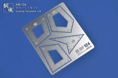 $6.96 • Buy 4* Angle Square Model Scribing Templates Craft Tool Chisel Line Guide AW124 Etch