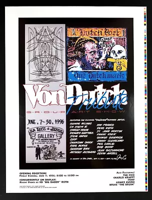 Von Dutch Tribute POSTER Group Art Show La Luz Rare Uncut Version Never Folded • $99.99