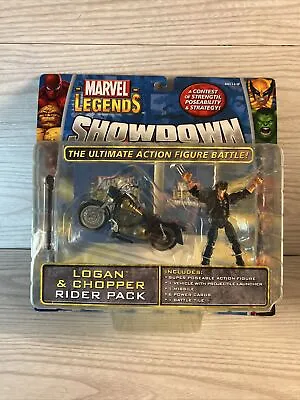 £25 • Buy Marvel Legends Showdown Action Figure Battle Logan & Chopper Rider Pack Toy Biz