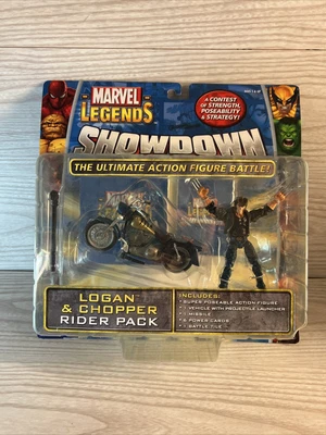 £25 • Buy Marvel Legends Showdown Action Figure Battle Logan & Chopper Rider Pack Toy Biz