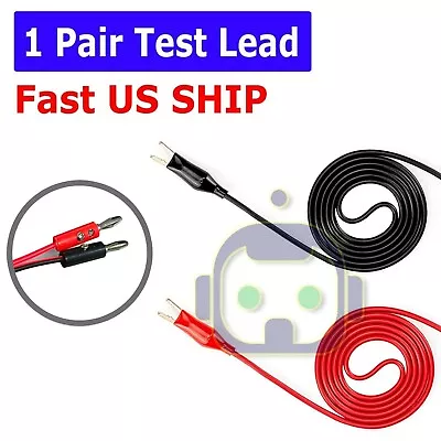 3FT Alligator Probe Test Lead Clip To Banana Plug Probe Cable For Multimeter New • $3.99