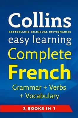Easy Learning French Grammar Verbs And Vocabulary (3 Books In 1) (Collins Easy • £3.50