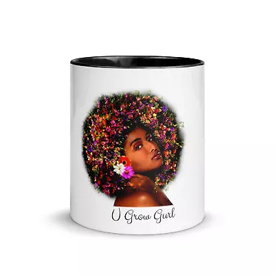 Afro Woman Coffee Mug Black Girl Mugs Coffee Mugs Melanin Queen Mugs Gifts • $18.49