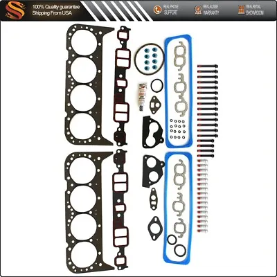 Head Gasket Set Head Bolts 1987-1994 For Chevrolet Blazer 5.7L 350CID V8 • $56.45