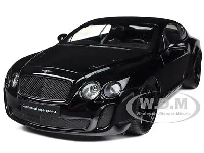 $45.99 • Buy Bentley Continental Supersports Black 1/18 Diecast Model Car By Welly 18038
