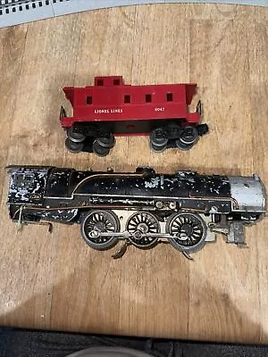 American Flyer Prewar O Gauge 1680 Hudson Steam Locomotive Caboose 6047 • $125