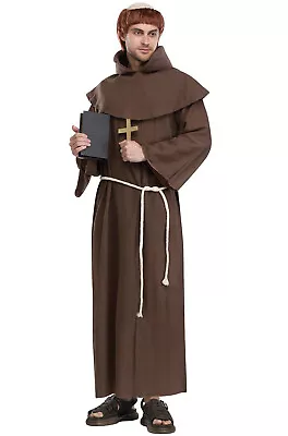 Renaissance Faire Medieval Monk Adult Costume • $40.88