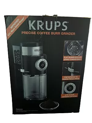 New KRUPS GX550 Professional Electric Coffee Burr Grinder Adjustable Grind NIB • $45