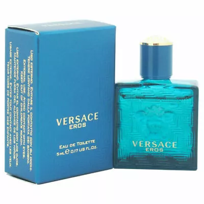 VERSACE Eros Men Eau De Toilette Men's Cologne 0.17 Oz / 5ml Miniature Bottle • $9.98