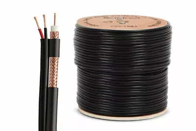 £30 • Buy 100m Shotgun RG59 Coaxial Cable CCTV Security Camera - Power & Video