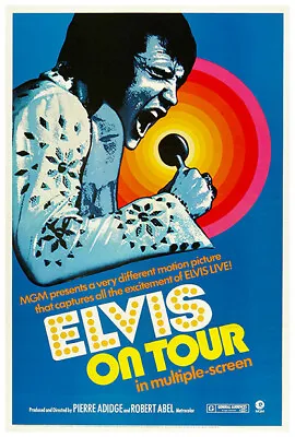 Elvis On Tour - Elvis Presley - 1972 - Movie Poster - US Release #2 • $10.99