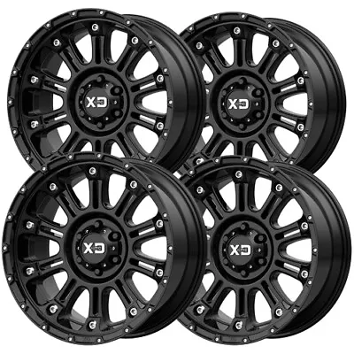 (Set-4) XD Series XD829 Hoss 2 20x9 6x135 +0mm Gloss Black Wheels Rims 20  Inch • $1412