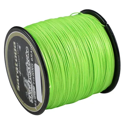 $10.99 • Buy 8 Strands Fluorescent Green Dynema PE Braid Fishing Line 100M 300M 1000M 2000M