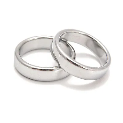 Silver Hematite Band Ring Basic Ring For Men And Women Flat Ring Sold 1 Piece • $4.49