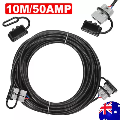 $28.95 • Buy 50 AMP 10M Extension Lead Twin Core 6MM Auto Cable For Anderson Style Plug AU