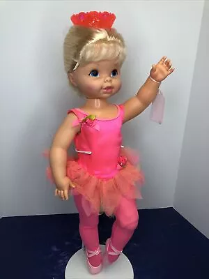 24” Vintage Mattel Dancerina Doll 1968 Ballet Ballerina Dancer On Pointe Works! • $150