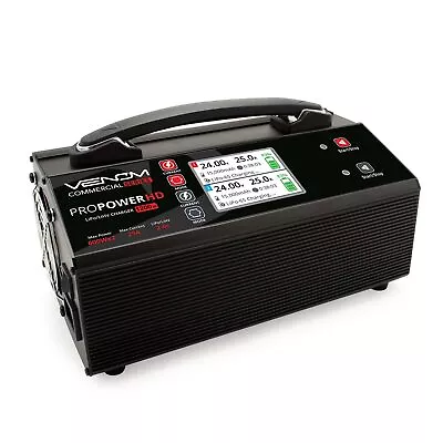 Venom Commercial Series Pro Power HD 2S-6S 600WX2 LiPo/LiHV Charger • $374.99