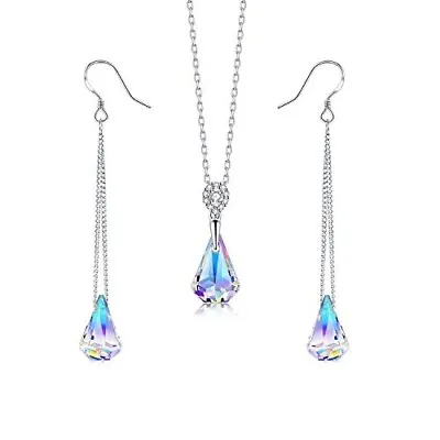 $1.95 • Buy Fashion Wedding Bridal Crystal Rhinestone Women Necklace Earrings Set Jewelry