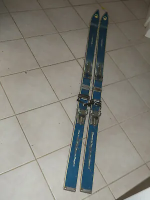 Vintage Rare Wooden Mountain Skis Made In Austria By Hagan Dachstein Sprint 63  • $150