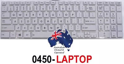Keyboard For Toshiba Satellite L850/046 PSKG8A-046001 Laptop Notebook White • $29.49