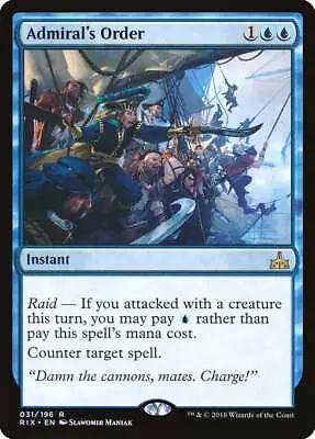 Admiral's Order [Rivals Of Ixalan] - Magic: The Gathering - NM • $1.35