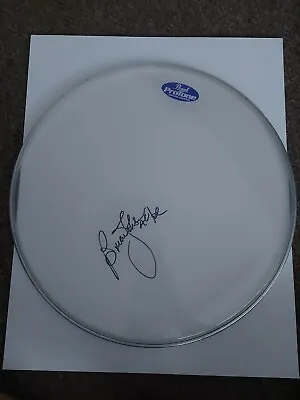 Brian Johnson Signed Large Drum Skin Music Acdc *PHOTO PROOF + COA* • £174.99