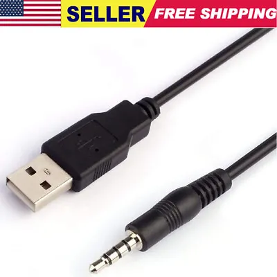 $3.99 • Buy 3.5mm Car AUX Audio Plug Jack Male To USB 2.0 Male Cord Cable Converter Adapter