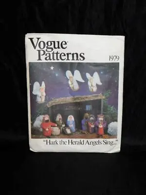 Vogue 1979 Christmas Nativity Hark Herald Angels Sing Sewing Pattern Uncut Vtg • $13.49