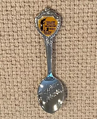 Vintage Salem Witch Museum 1692 Massachusetts 3.25  Souvenir Spoon Collectible • $12.99