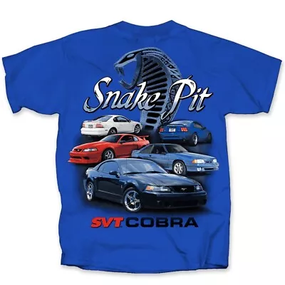 Cobra Snake Pit T-Shirt With SVT Cobra Mustangs * Ships Worldwide & FREE To USA! • $42.14
