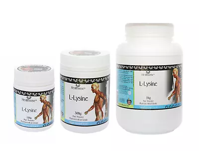 NEW Healthwise L-Lysine 150g 300g 1KG Powder Health Wise L-Lysine HCL All Size • $24.89